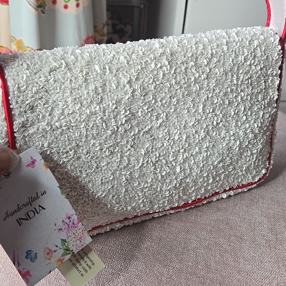 NWT Indian Tomato Beaded Shoulder Bag - Picture 5 of 7